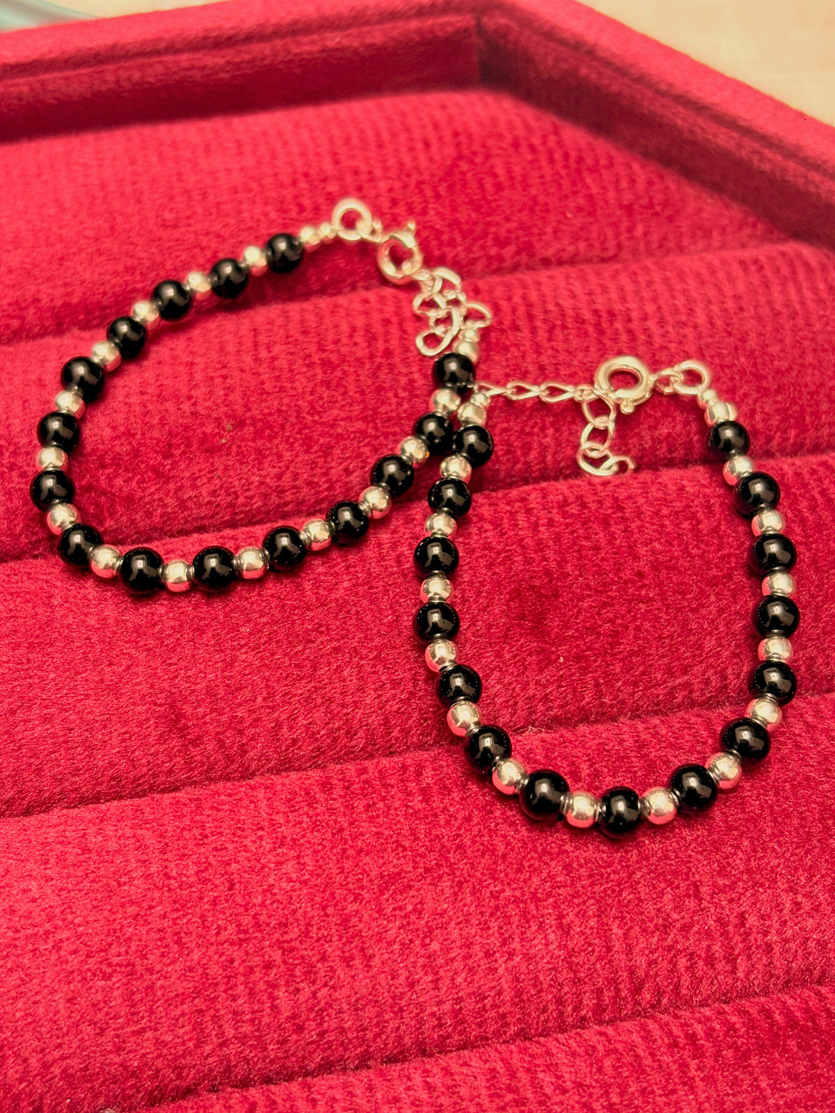 Little Dot of Drama 925 Silver Kids Nazaria Bracelet - Pair of 2