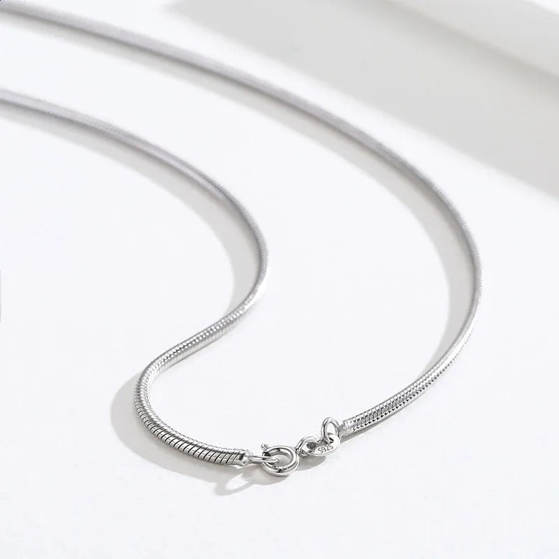 925 Sterling Silver Snake Chain 1 mm - 16 inches