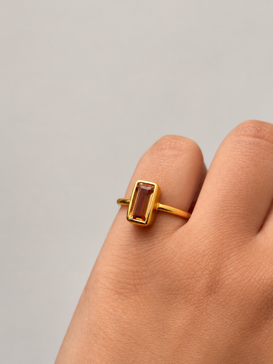 Daylight | Citrine Ring in 925 Sterling Silver