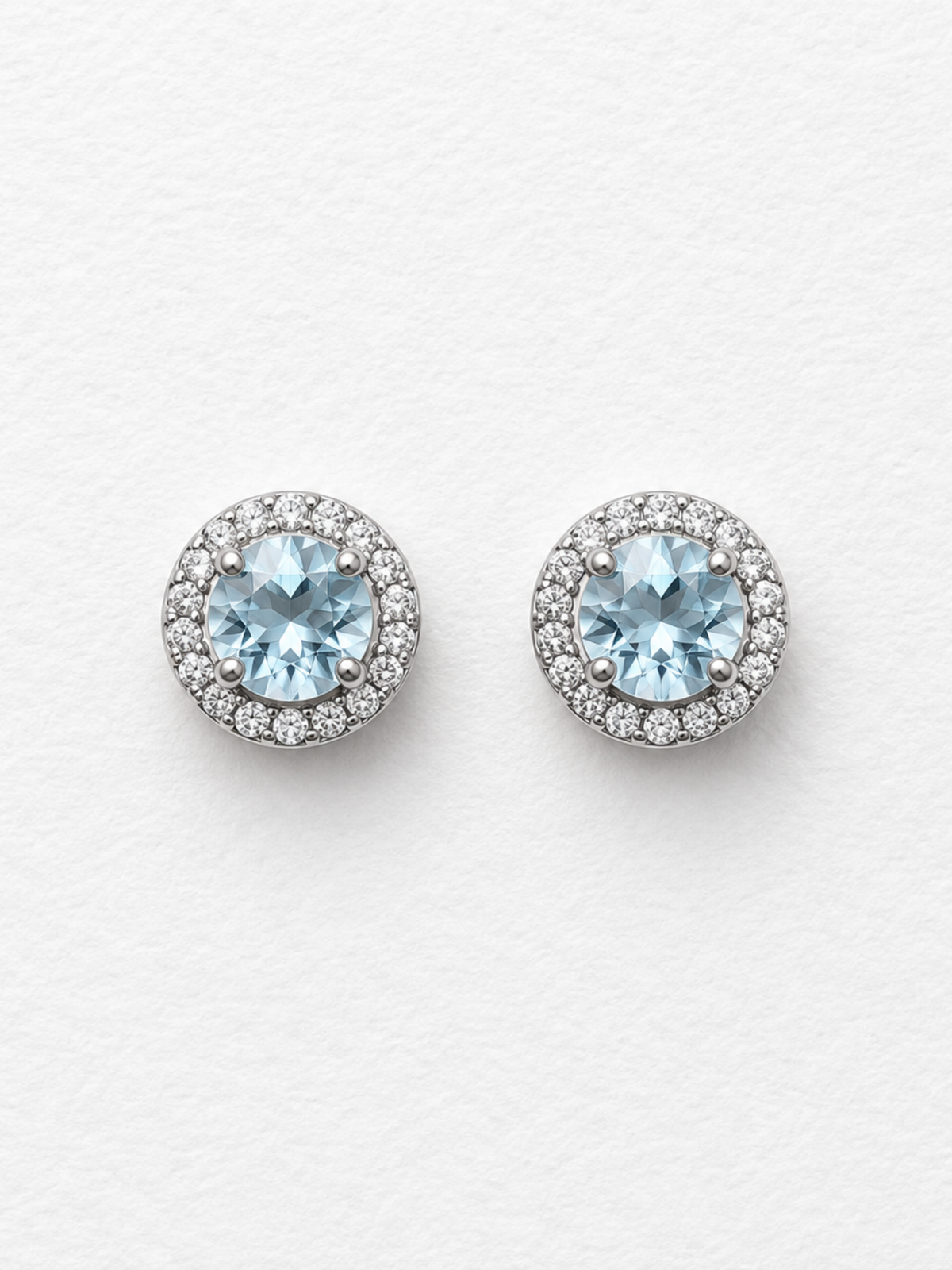 Starlight | Blue Topaz Stud Earrings in 925 Sterling Silver