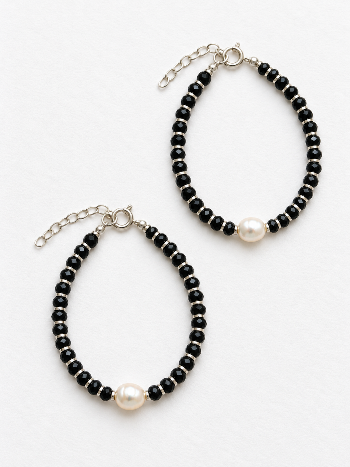 Tiny Twinkle 925 Silver Kids Nazaria Bracelet - Pair of 2