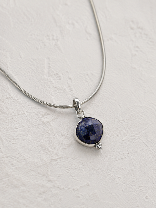 Lapis Lazuli Pendant in 925 Sterling Silver
