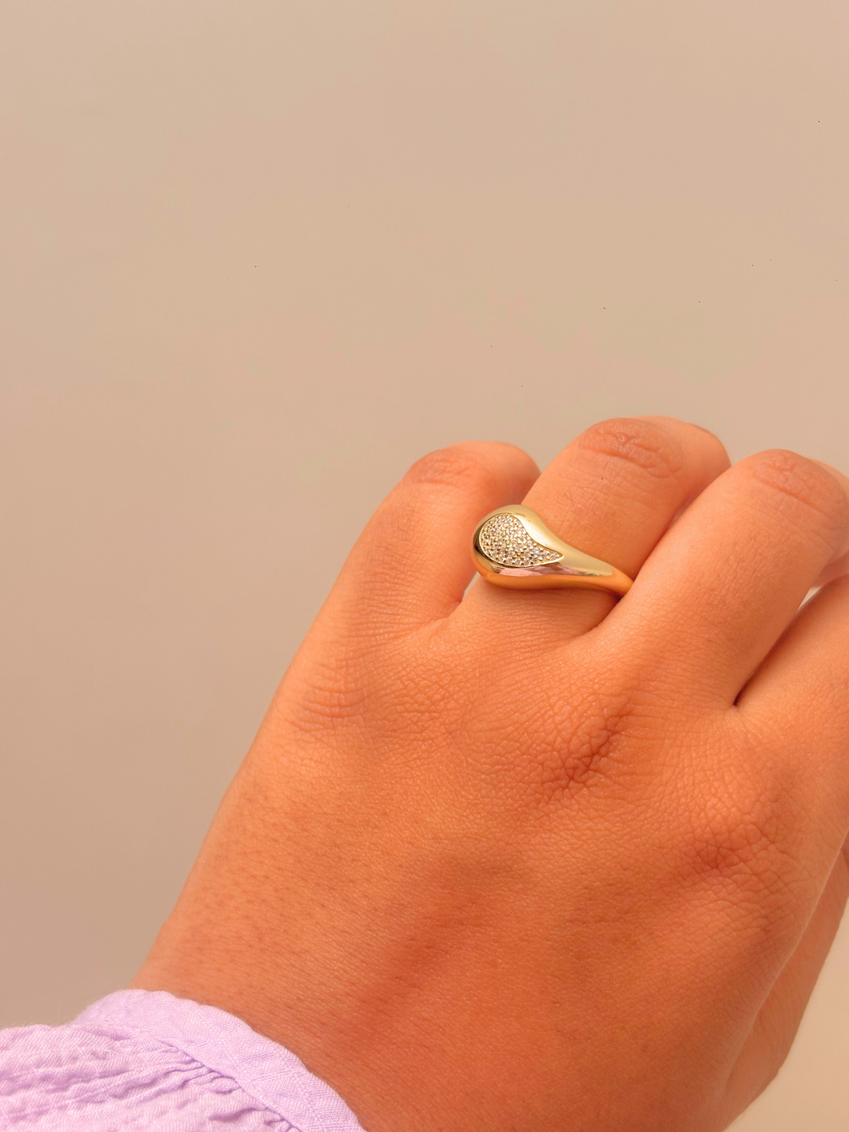 Curve Appeal Adjustable 925 Silver Ring - Gold or Rose Gold