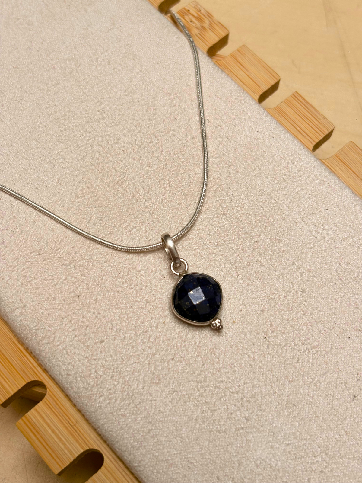 Lapis Lazuli Pendant in 925 Sterling Silver