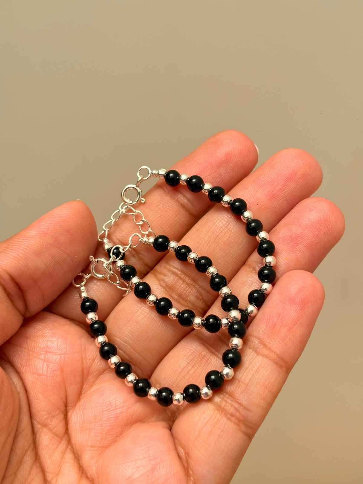Little Dot of Drama 925 Silver Kids Nazaria Bracelet - Pair of 2