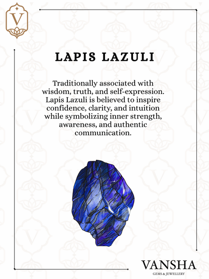 Lapis Lazuli Floral Bangle in 925 Sterling Silver Ð Adjustable Blue Gemstone