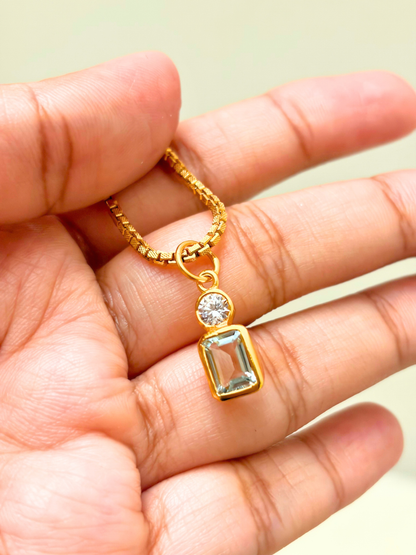 Sweet Escape | Blue Topaz Pendant in 925 Sterling Silver