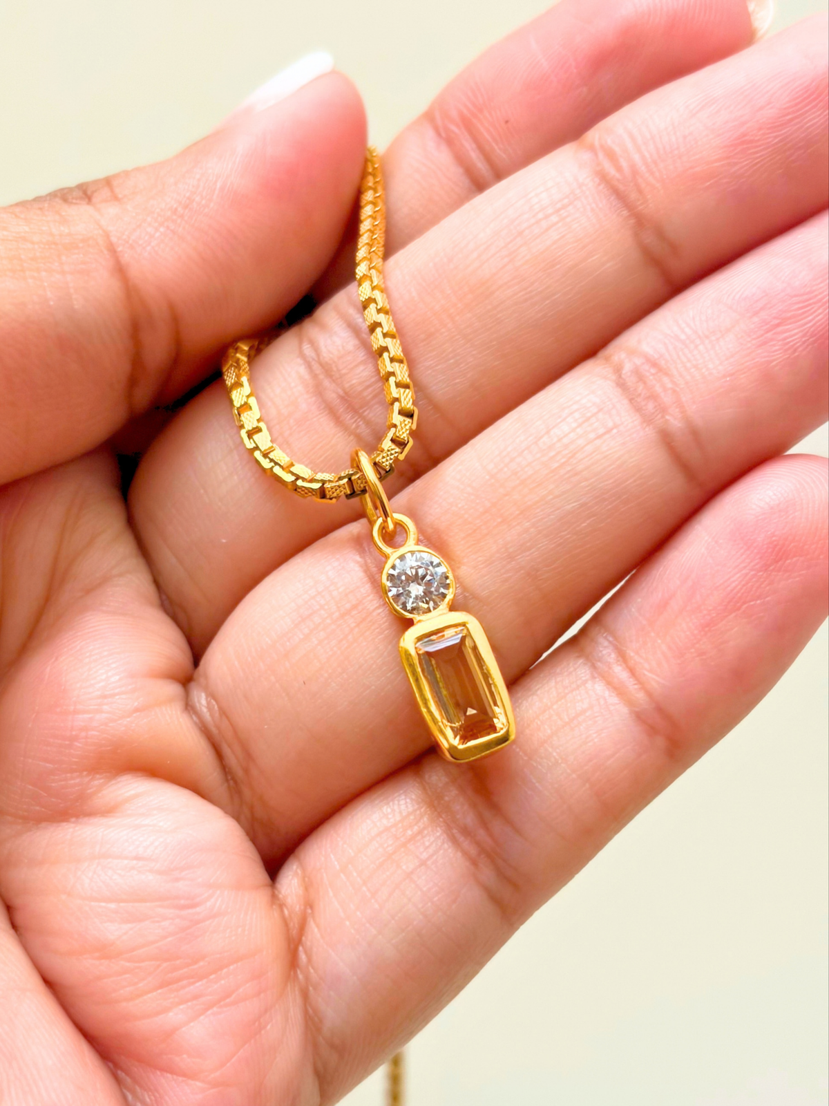 Sweet Nothing | Citrine Pendant in 925 Sterling Silver