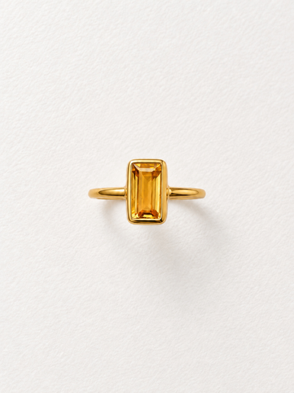 Daylight | Citrine Ring in 925 Sterling Silver
