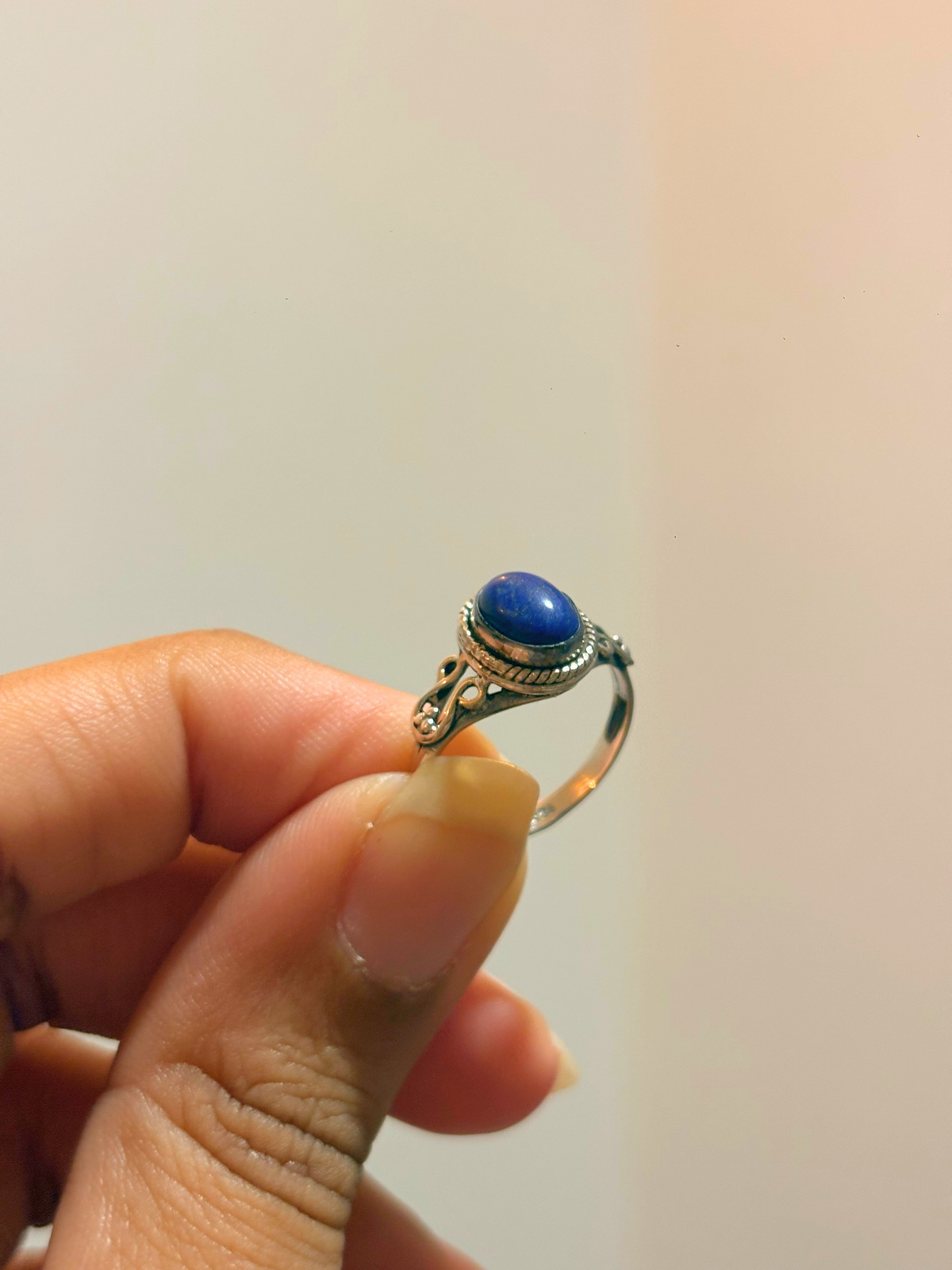 Oval Gemstone Filigree Ring in 925 Sterling Silver • Handmade Vintage Inspired Birthstone Ring • Boho Gemstone Jewelry