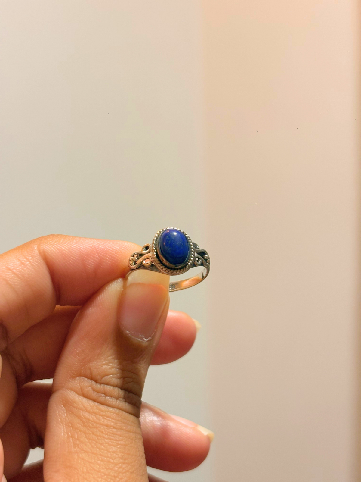 Oval Gemstone Filigree Ring in 925 Sterling Silver • Handmade Vintage Inspired Birthstone Ring • Boho Gemstone Jewelry