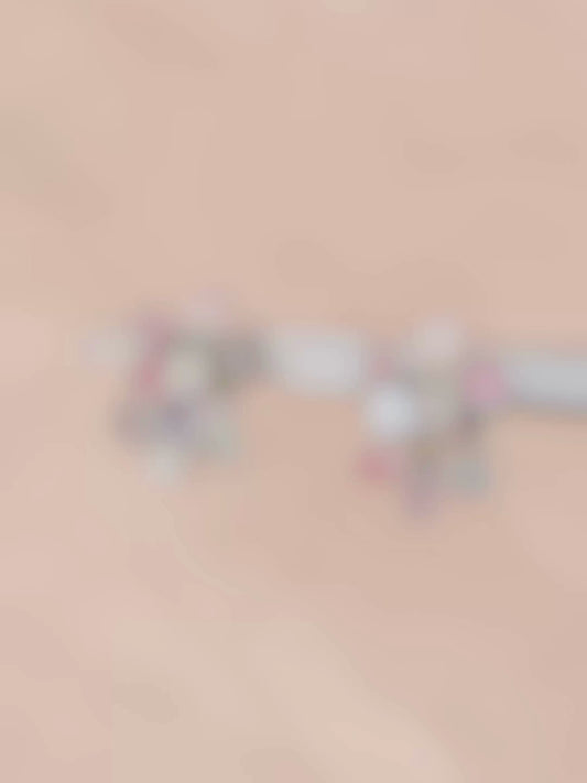 Confetti Crush Multicolour Tourmaline Studs in 925 Silver